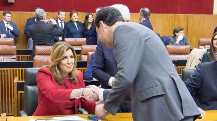 Telediario 1 - Susana Díaz dice que España necesita diálogo y acuerdo