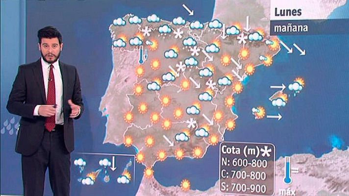 El tiempo - Temperaturas bajas y cielos más soleados este lunes