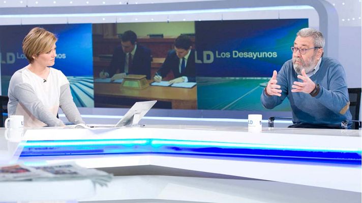 Los desayunos - Méndez (UGT): "El documento del pacto tiene la suficiente ambigüedad para aglutinar al resto de fuerzas del cambio"