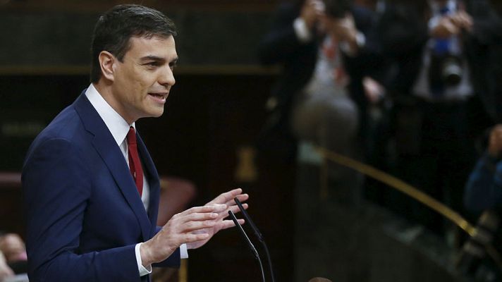 Especiales informativos - Sánchez reivindica el pacto con Ciudadanos y acusa a Rajoy de "faltar al respeto" a los españoles