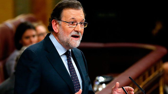Especiales informativos - Discurso de Rajoy antes de la votación