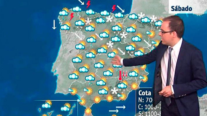 El tiempo - Bajan las temperaturas de manera notable, sobre todo en el sudeste peninsular