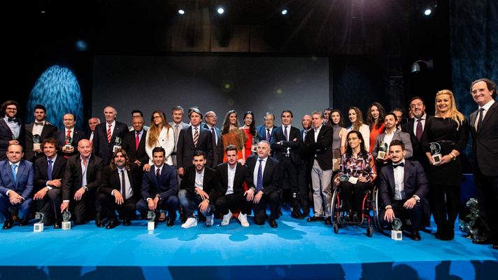 Telediario 1 - La prensa deportiva homenajea en Málaga a Santana y Corbalán