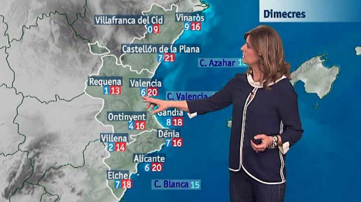L'informatiu - Comunitat Valenciana - El tiempo en la Comunidad Valenciana - 08/03/16