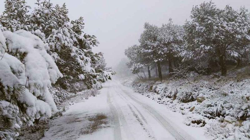 Nevadas en zonas bajas de la mitad norte peninsular