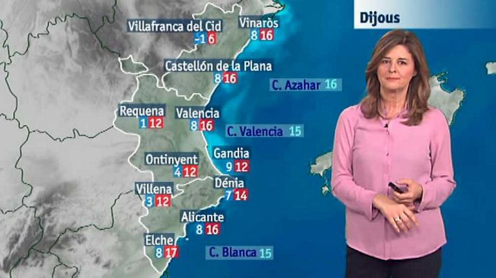 L'informatiu - Comunitat Valenciana - El tiempo en la Comunidad Valenciana - 09/03/16