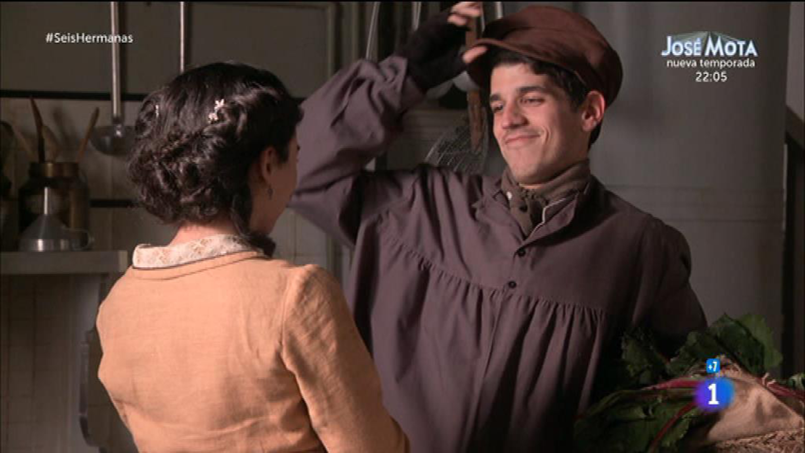 Seis Hermanas - Elisa abofetea a José María por mentirle