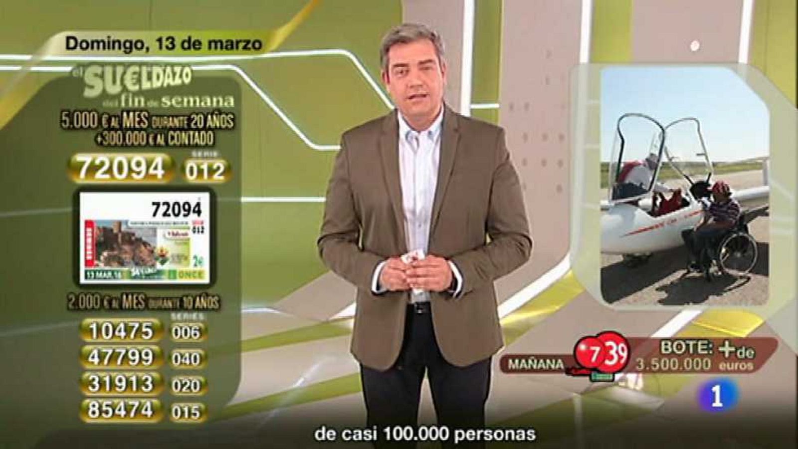 Sorteo ONCE - 13/03/16 - ver ahora