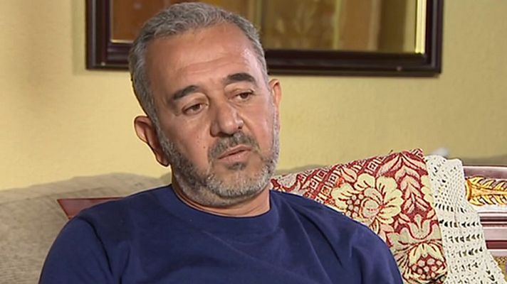 Telediario 1 - Osama Abdul Mohsen, el refugiado sirio al que una periodista zancadilleó, rehace su vida en Getafe