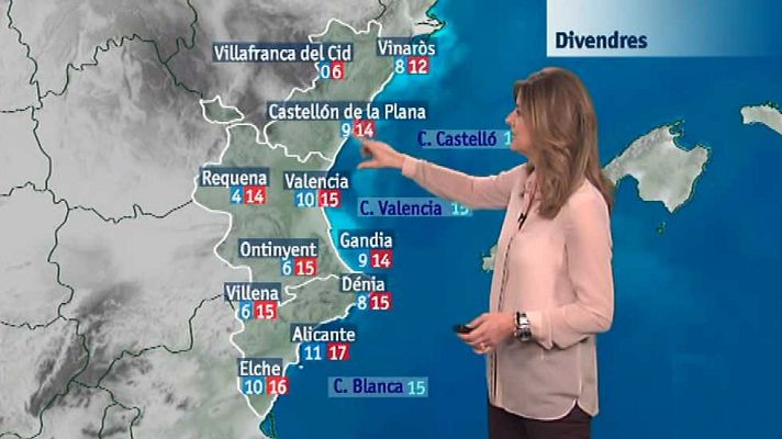 L'informatiu - Comunitat Valenciana - El tiempo en la Comunidad Valenciana - 18/03/16