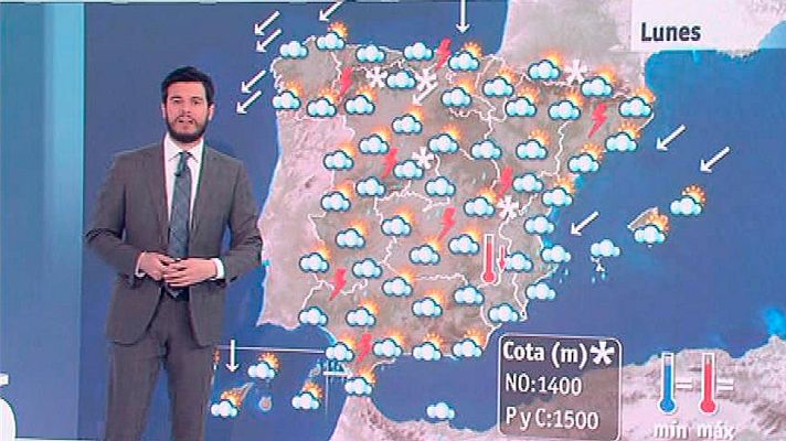 El tiempo - Lluvias en el sur y jornada inestable en toda la Península