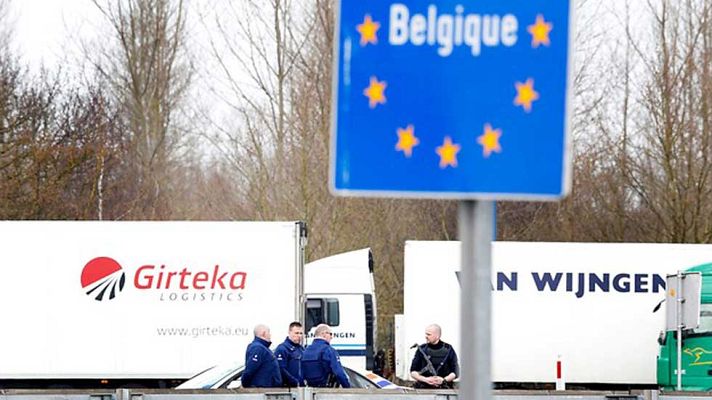 Telediario 1 - Europa vigila sus fronteras tras los atentados en Bruselas