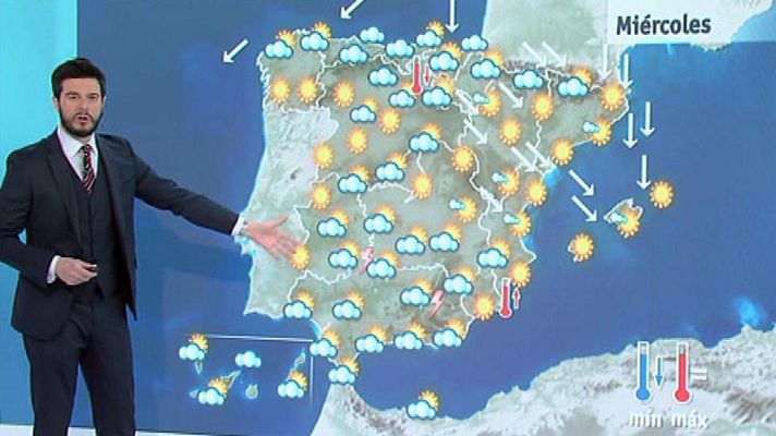 El tiempo - Rachas de viento fuerte en el este peninsular