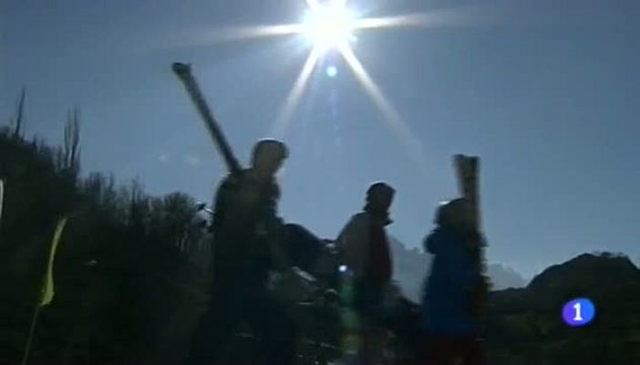 Noticias Aragón - Cuando acaba la jornada de esquí.