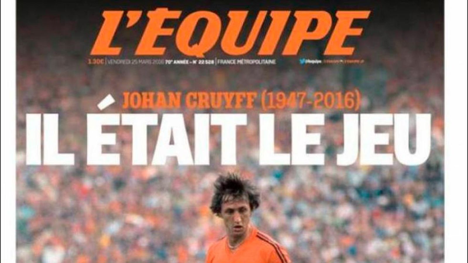 La prensa deportiva mundial se rinde a Cruyff | Ver