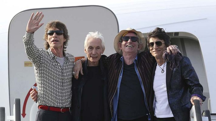 Telediario 1 - Los Rolling Stones ya están en La Habana para un concierto histórico