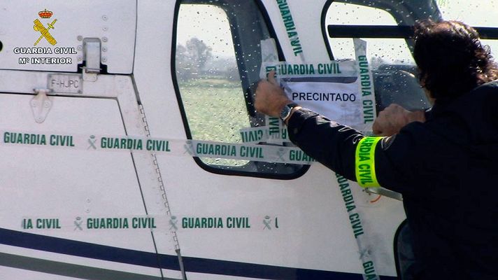 Telediario 1 - Cae una red que introducía hachís a través de helicópteros