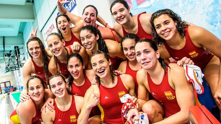 Telediario 1 - España logra el billete para Río 2016 en waterpolo femenino