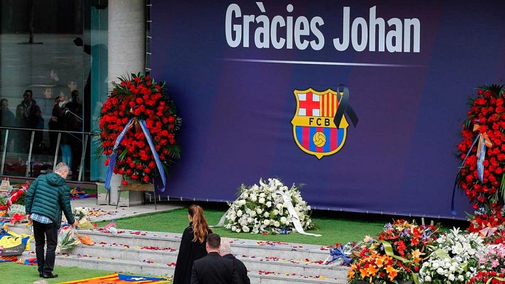 Telediario 1 - 31.274 aficionados se despiden de Cruyff