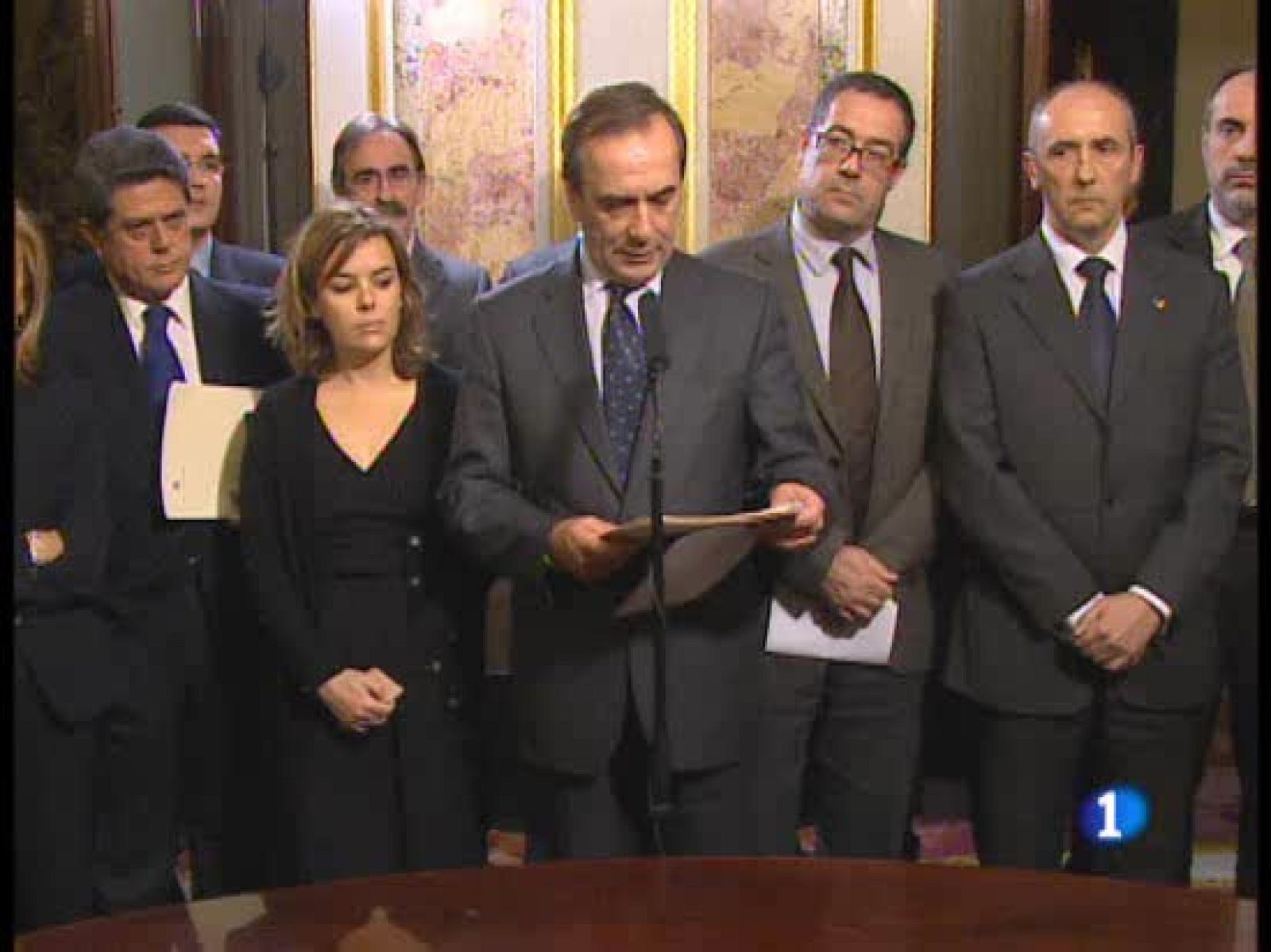 Partidos políticos, patronal y sindicatos han vuelto a mostrar unidos su rechazao a ETA | Ver