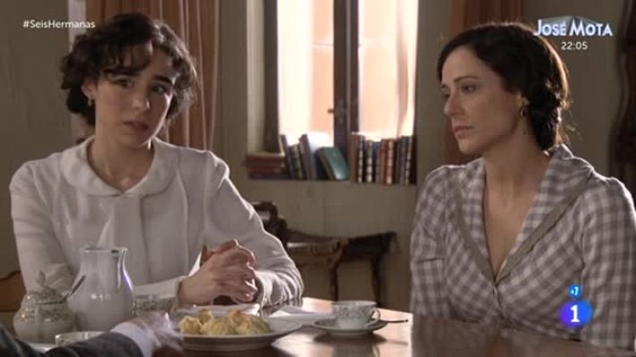 Seis hermanas - Aurora y Celia le cuentan a Bernardo que son pareja
