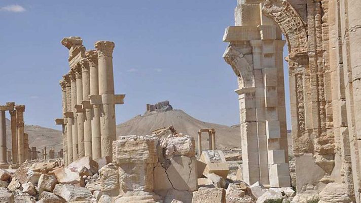 Telediario 1 - Un 20% de los bienes culturales de Palmira se han perdido por la destrucción del EI
