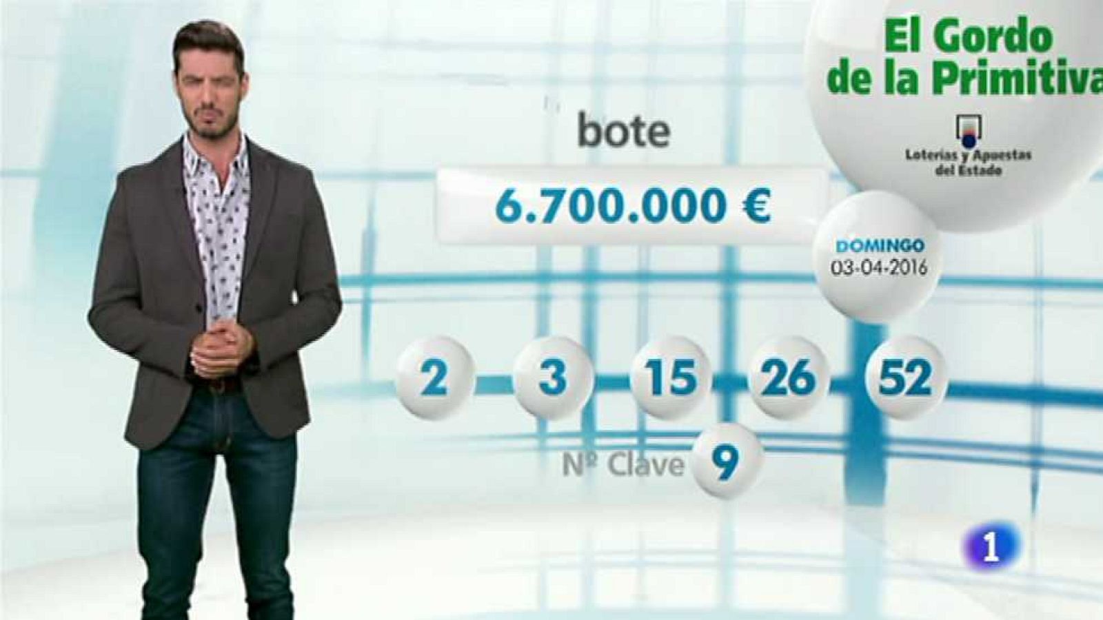 El Gordo de la Primitiva - 03/04/16 - ver ahora