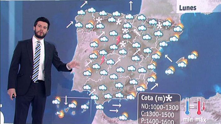 El tiempo - Lluvias generalizadas en toda la península y viento en el litoral sudeste