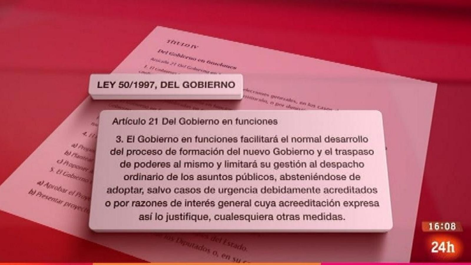 Parlamento - El reportaje - Control al gobierno en funciones- 02/04/2016