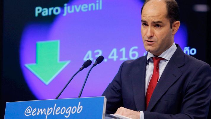 Telediario 1 - El paro bajó en marzo en 58.000 personas