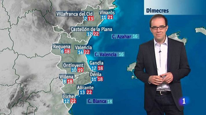 L'informatiu - Comunitat Valenciana - El tiempo en la Comunidad Valenciana - 05/04/16