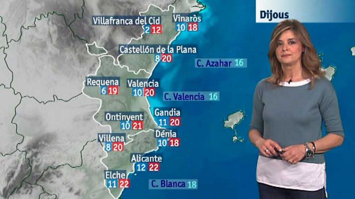 L'informatiu - Comunitat Valenciana - El tiempo en la Comunidad Valenciana - 06/04/16