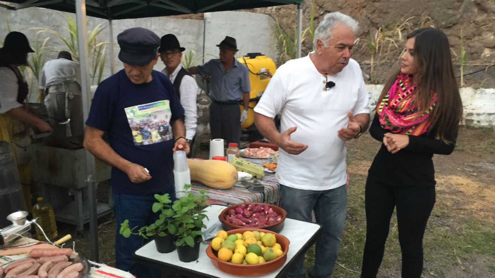 En una típica fiesta canaria