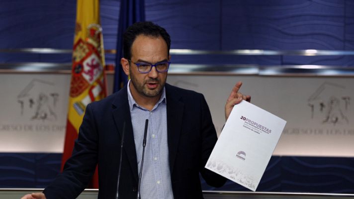 Informativo 24h - Antonio Hernando (PSOE): "Respetamos más el documento de Iglesias que él mismo"