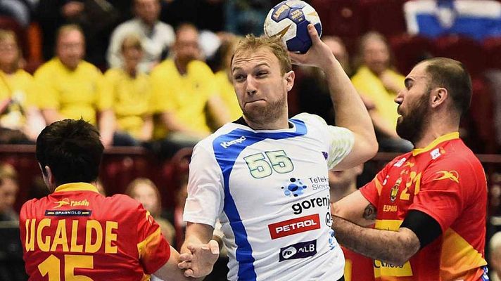 Telediario 1 - España debuta con derrota ante Eslovenia en el Preolímpico de balonmano