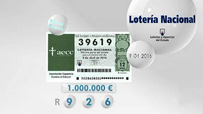 Loterías - Lotería Viajera - 09/04/16