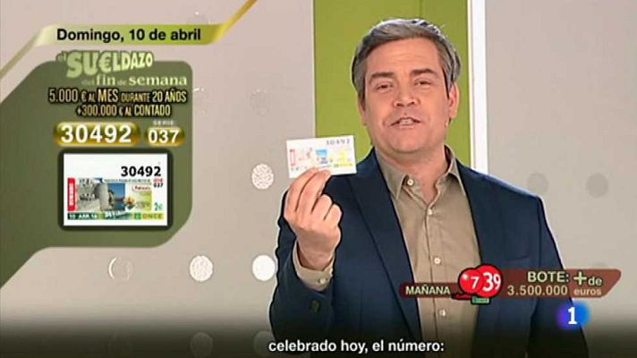 Sorteos ONCE - Sorteo ONCE - 10/04/16