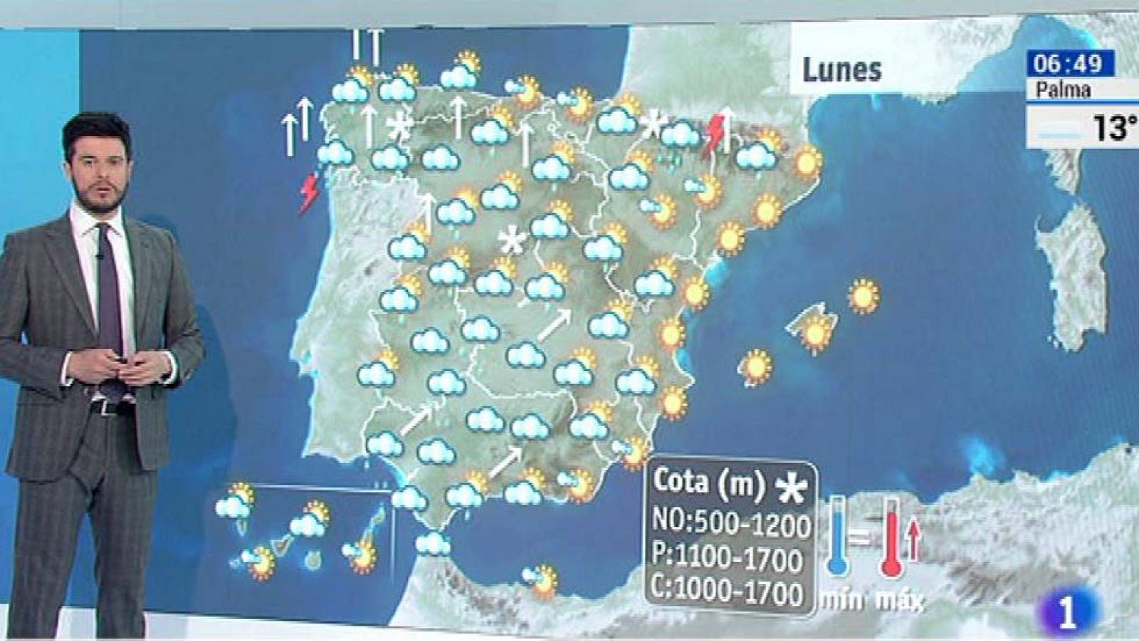 Lluvias repartidas por casi toda España en el arranque de semana - El tiempo | Ver