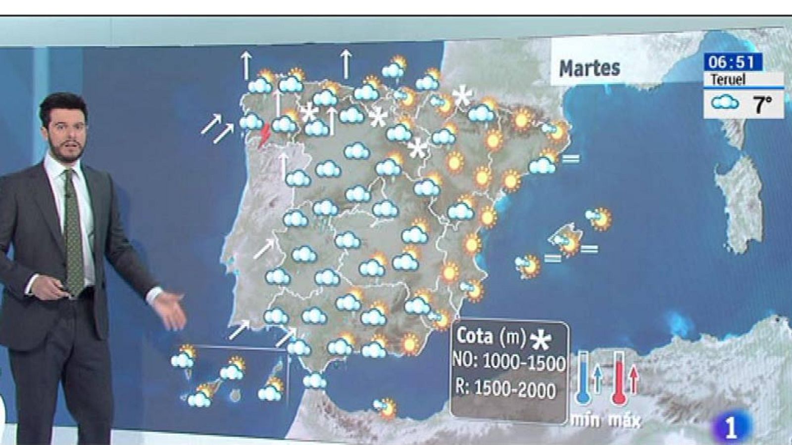 Tiempo adverso al oeste y noroeste de la península con lluvias - El tiempo | Ver