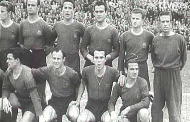 Club de fútbol - Un Valencia- Barcelona de 1947