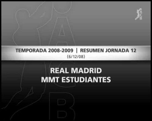 Baloncesto en RTVE - Real Madrid 98-81 MMT Estudiantes