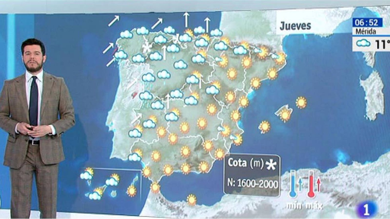 Jornada de viernes lluviosa en el noroeste de la península - El tiempo | Ver