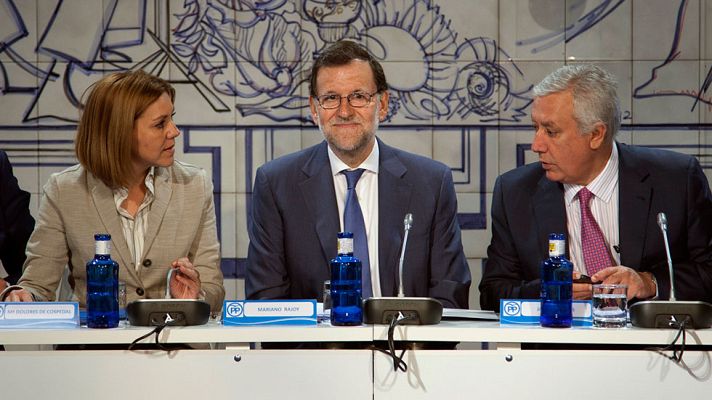 Telediario 1 - El PP cree que la decisión de Soria se debe a "errores" al explicarse por 'Los Papeles de Panamá'