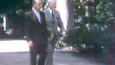 Joan Miró i Josep Lluís Sert a la Fundació Miró