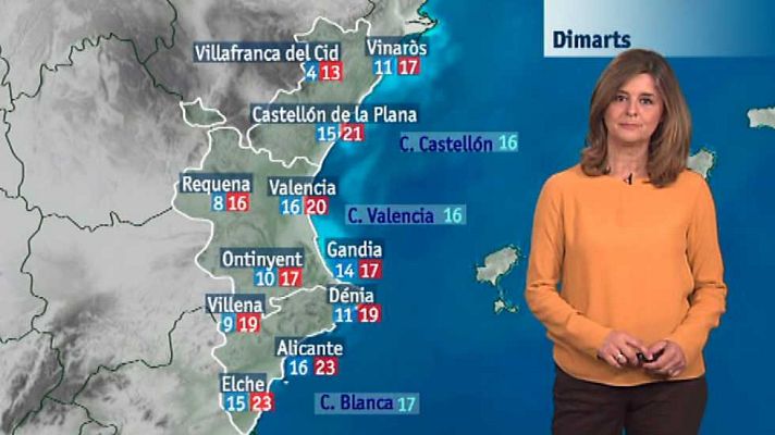 L'informatiu - Comunitat Valenciana - El tiempo en la Comunidad Valenciana - 18/04/16