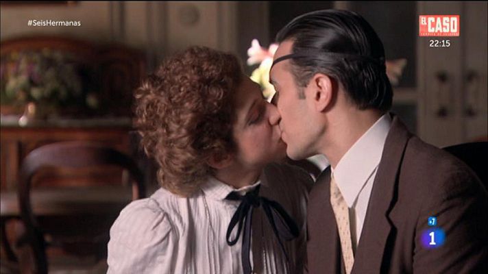 Seis hermanas - Beatriz se lanza y besa a Don Luis