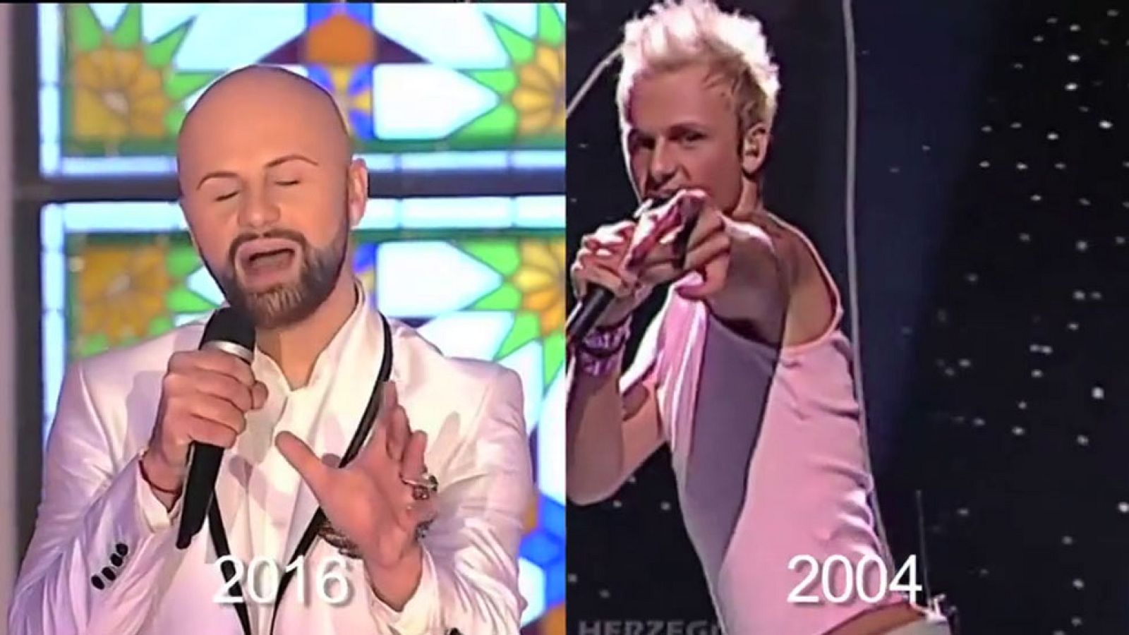 Deen, candidato de Bosnia-Herzegovina, ha sufrido una brutal transformación desde la última vez que representó a su país, en 2004.