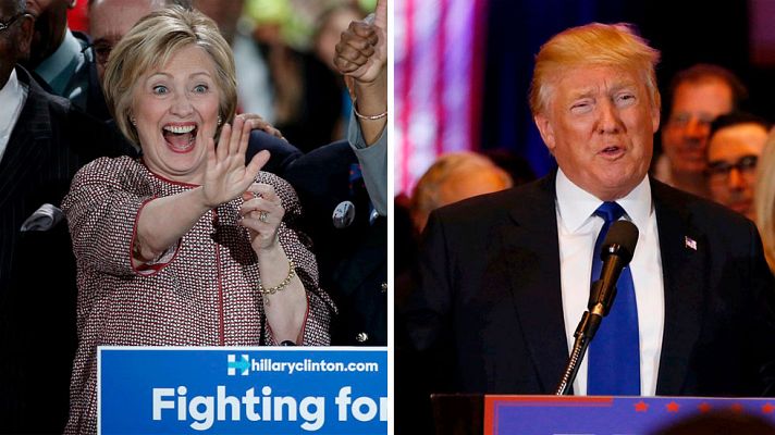 Telediario 1 - Clinton y Trump consolidan su ventaja en las primarias de EE.UU. con sus victorias en Nueva York