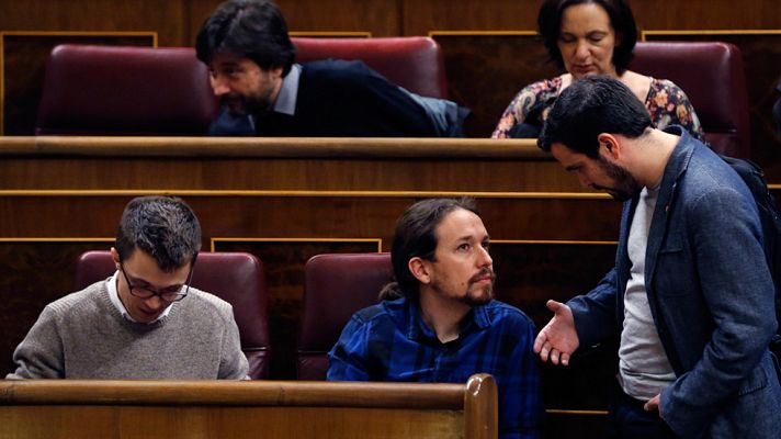 Telediario 1 - Podemos accede a explorar un pacto nacional con IU para concurrir juntos a las urnas si hay elecciones