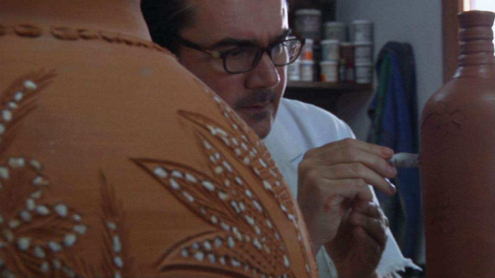 Una cerámica "enchinada"